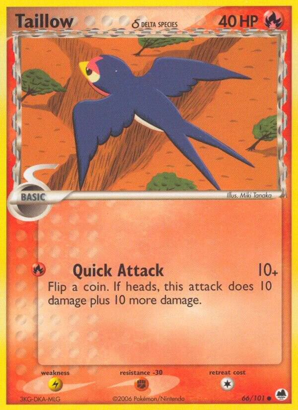 Taillow (Delta Species) 66/101 card from Dragon Frontiers