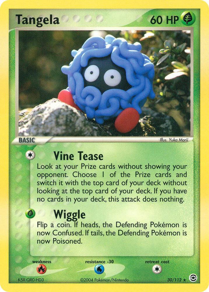 Tangela 30/112 card from FireRed & LeafGreen