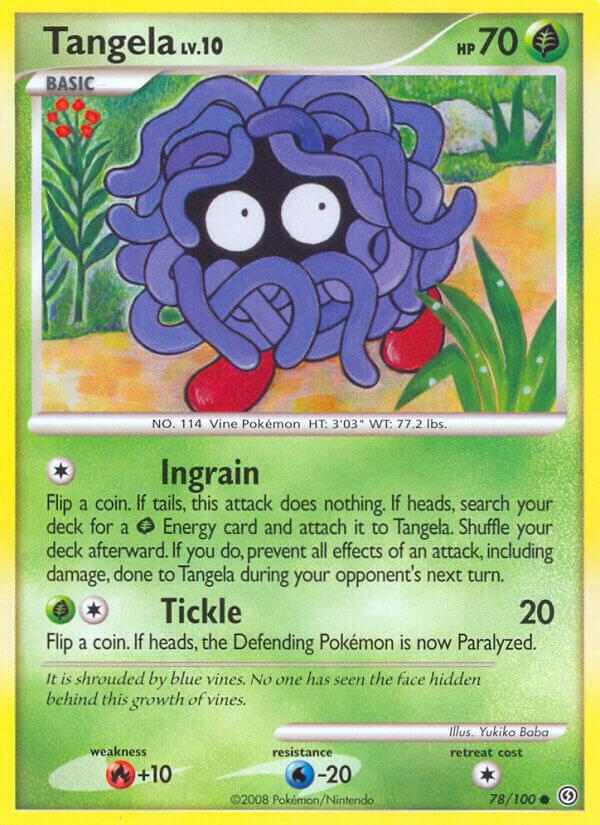 Tangela 78/100 card from Stormfront