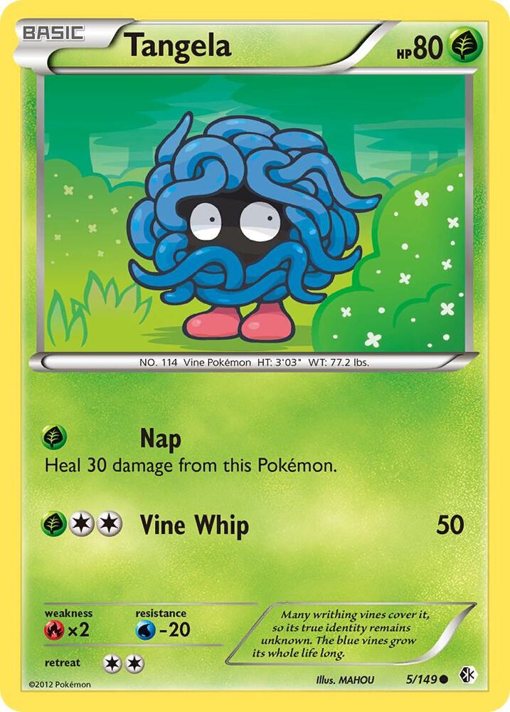 Tangela 5/149 card from Boundaries Crossed