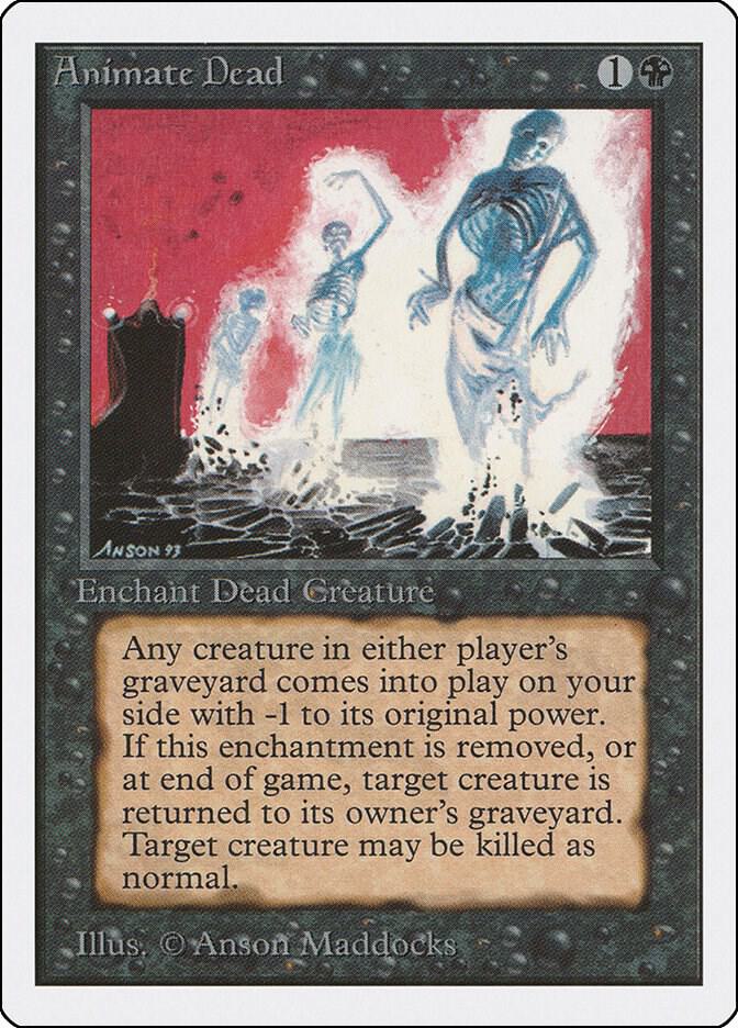 Animate Dead card from Unlimited Edition