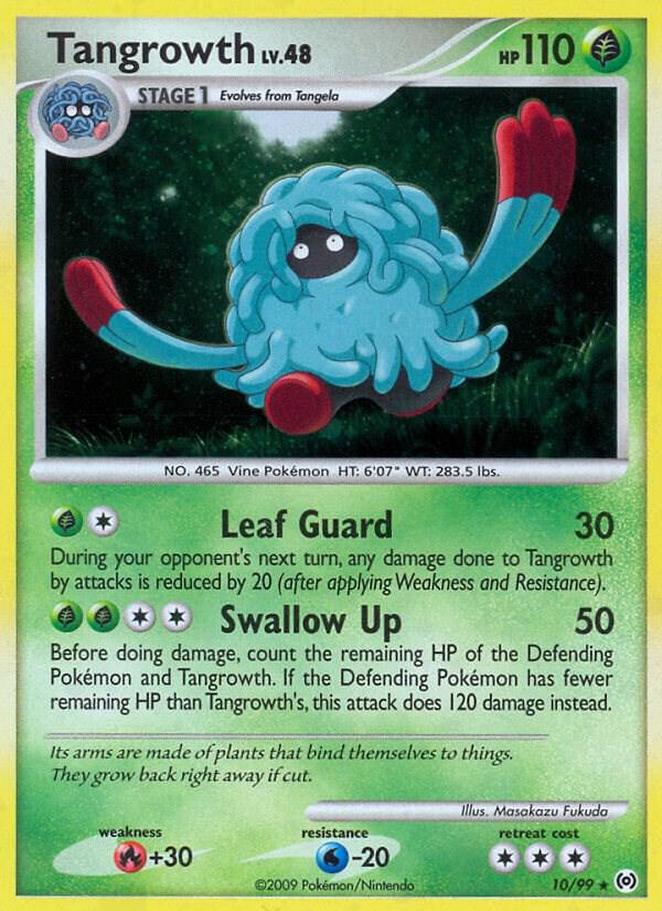 Tangrowth 10/99 card from Arceus