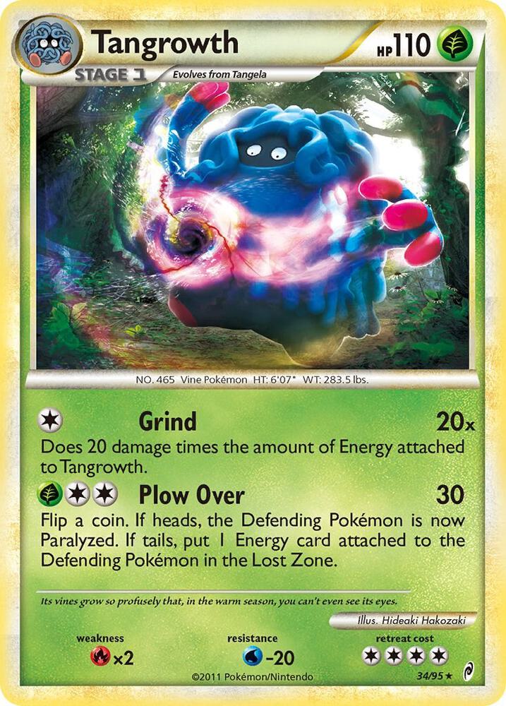 Tangrowth 34/95 card from Call of Legends