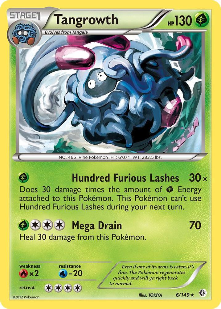 Tangrowth 6/149 card from Boundaries Crossed