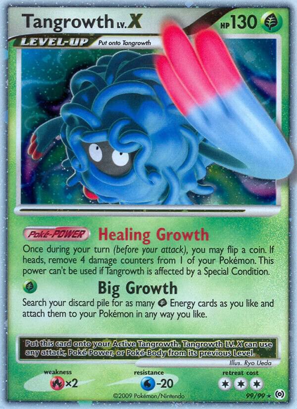 Tangrowth Lv.X 99/99 card from Arceus