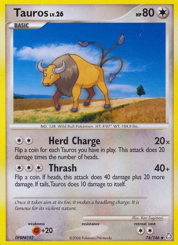 Tauros 74/146 card from Legends Awakened