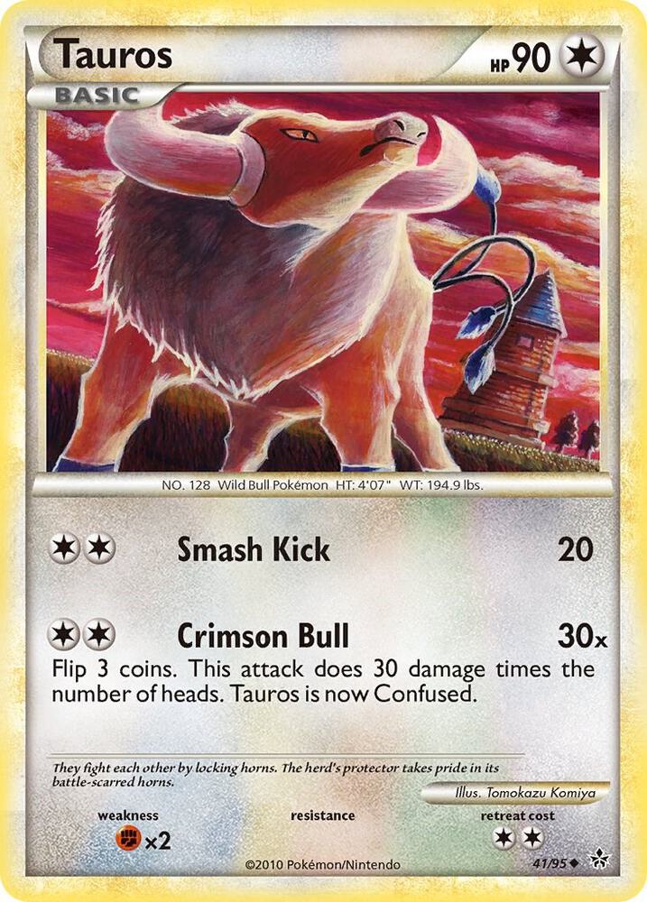 Tauros 41/95 card from Unleashed