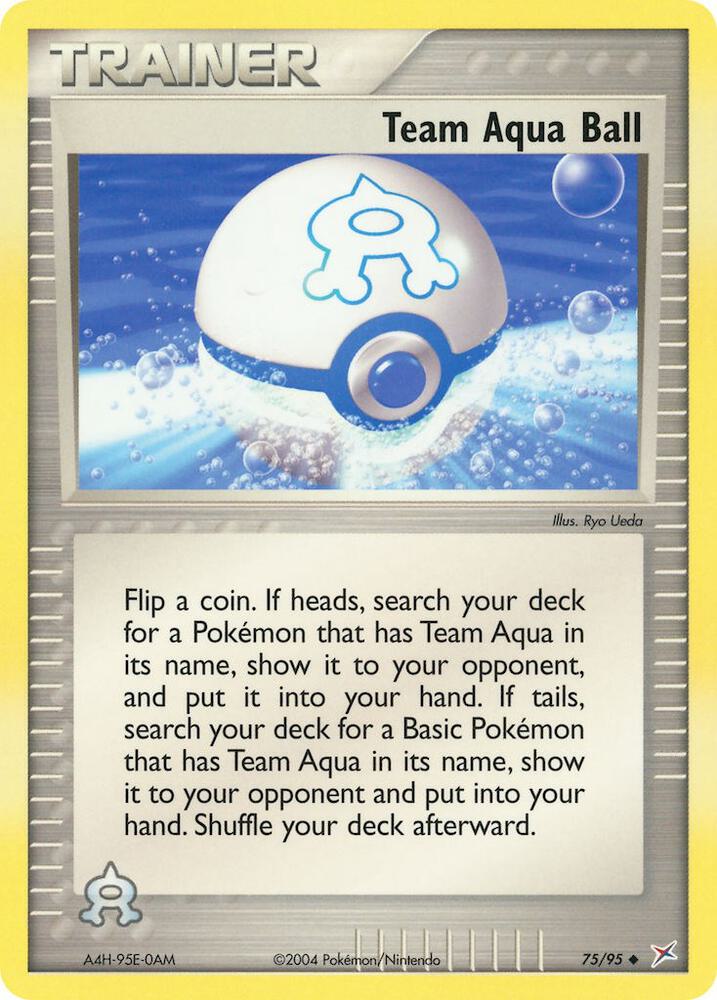 Team Aqua Ball 75/95 card from Team Magma vs Team Aqua