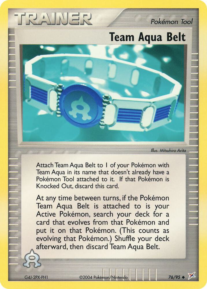 Team Aqua Belt 76/95 card from Team Magma vs Team Aqua