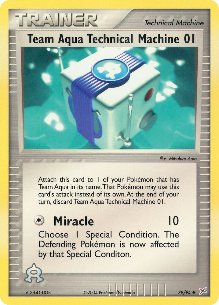 Team Aqua Technical Machine 01 79/95 card from Team Magma vs Team Aqua