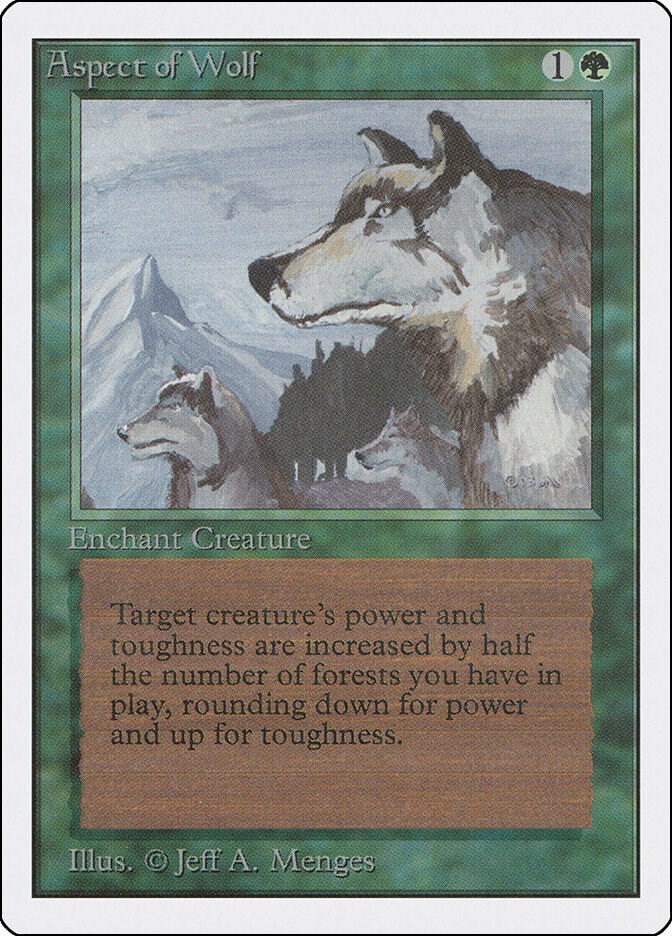 Aspect of Wolf card from Unlimited Edition