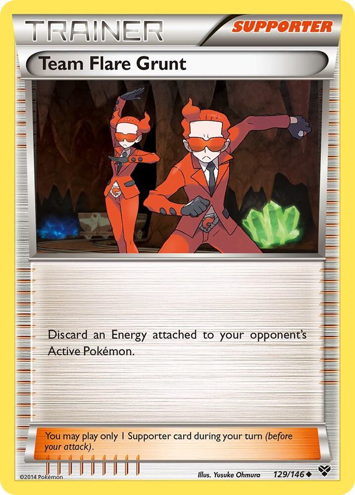 Team Flare Grunt 129/146 card from XY Base Set
