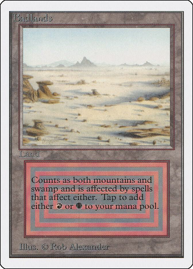 Badlands card from Unlimited Edition