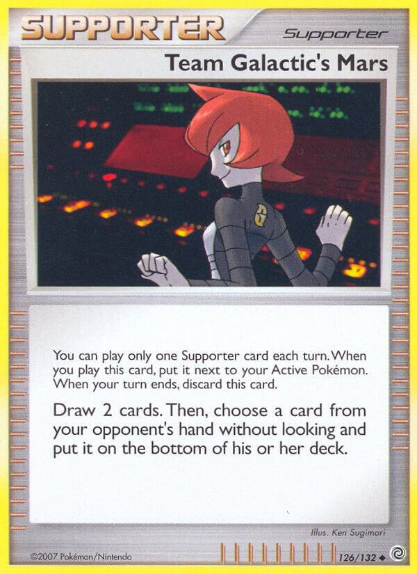 Team Galactic's Mars 126/132 card from Secret Wonders
