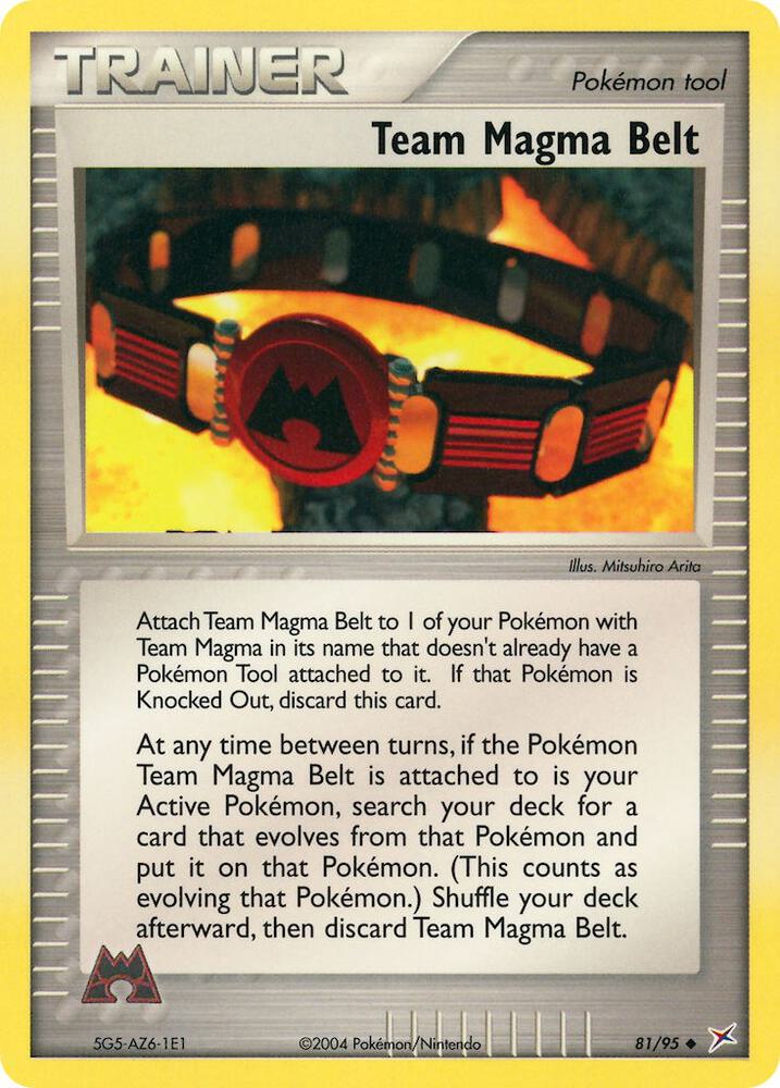 Team Magma Belt 81/95 card from Team Magma vs Team Aqua