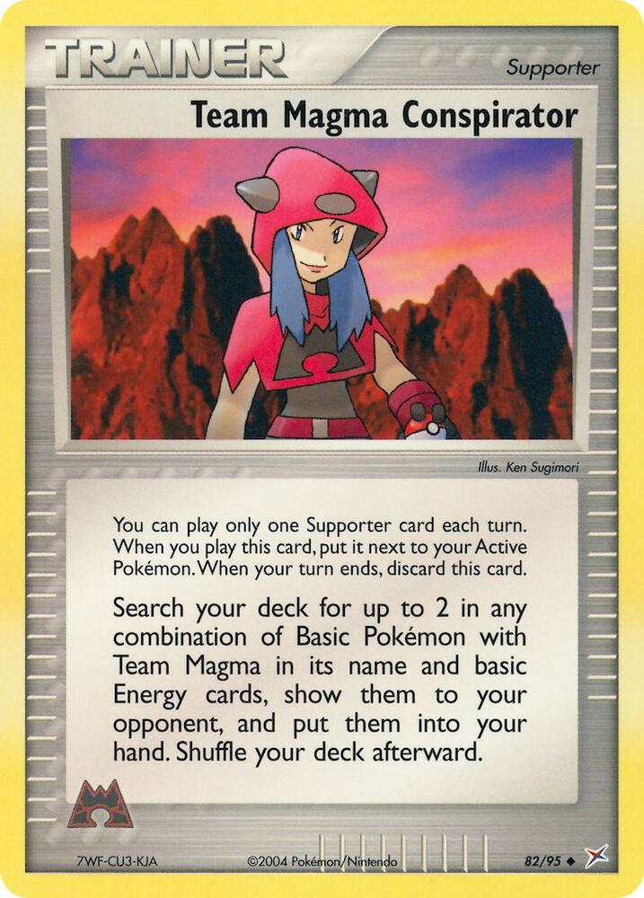 Team Magma Conspirator 82/95 card from Team Magma vs Team Aqua