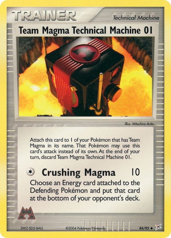 Team Magma Technical Machine 01 84/95 card from Team Magma vs Team Aqua