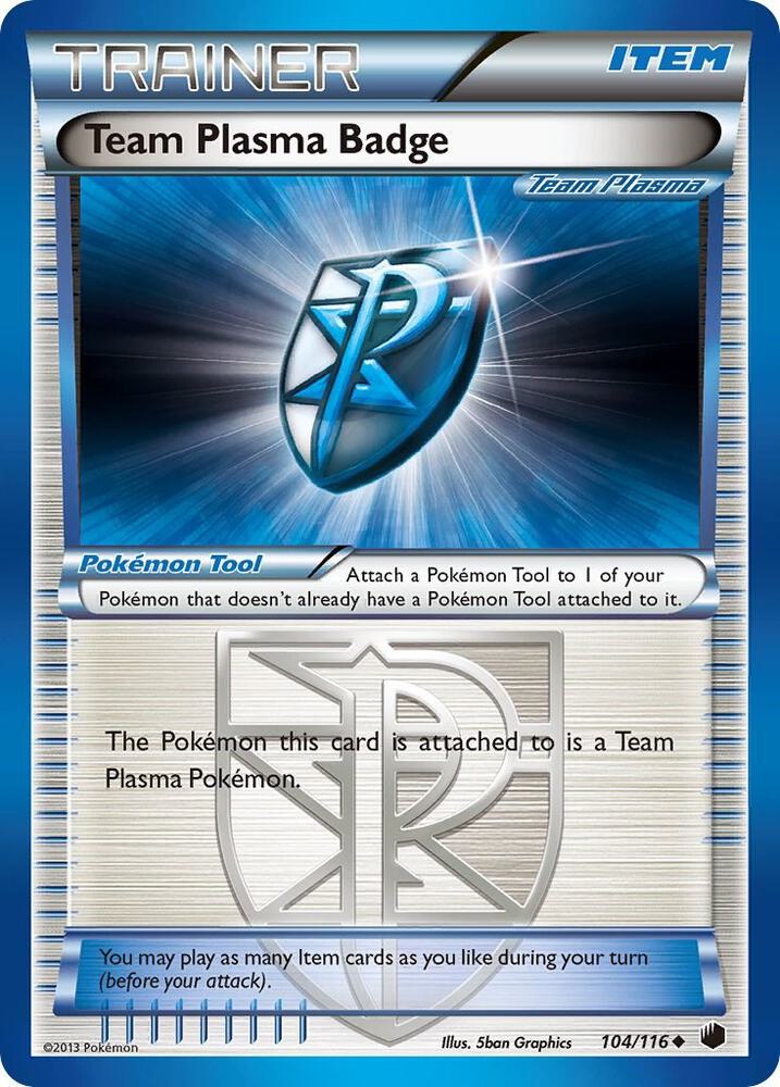 Team Plasma Badge (Team Plasma) 104/116 card from Plasma Freeze