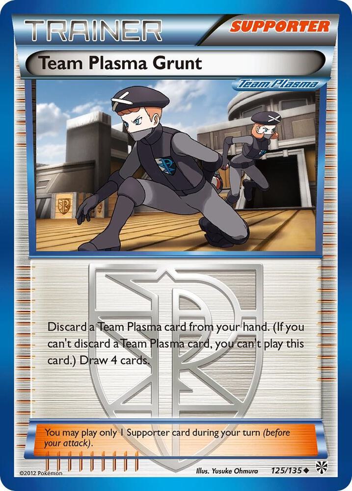 Team Plasma Grunt (Team Plasma) 125/135 card from Plasma Storm