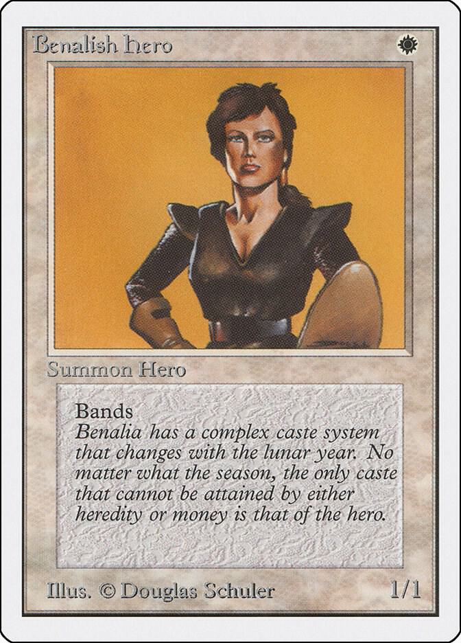 Benalish Hero card from Unlimited Edition