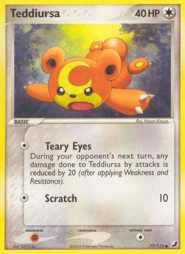 Teddiursa 77/115 card from Unseen Forces