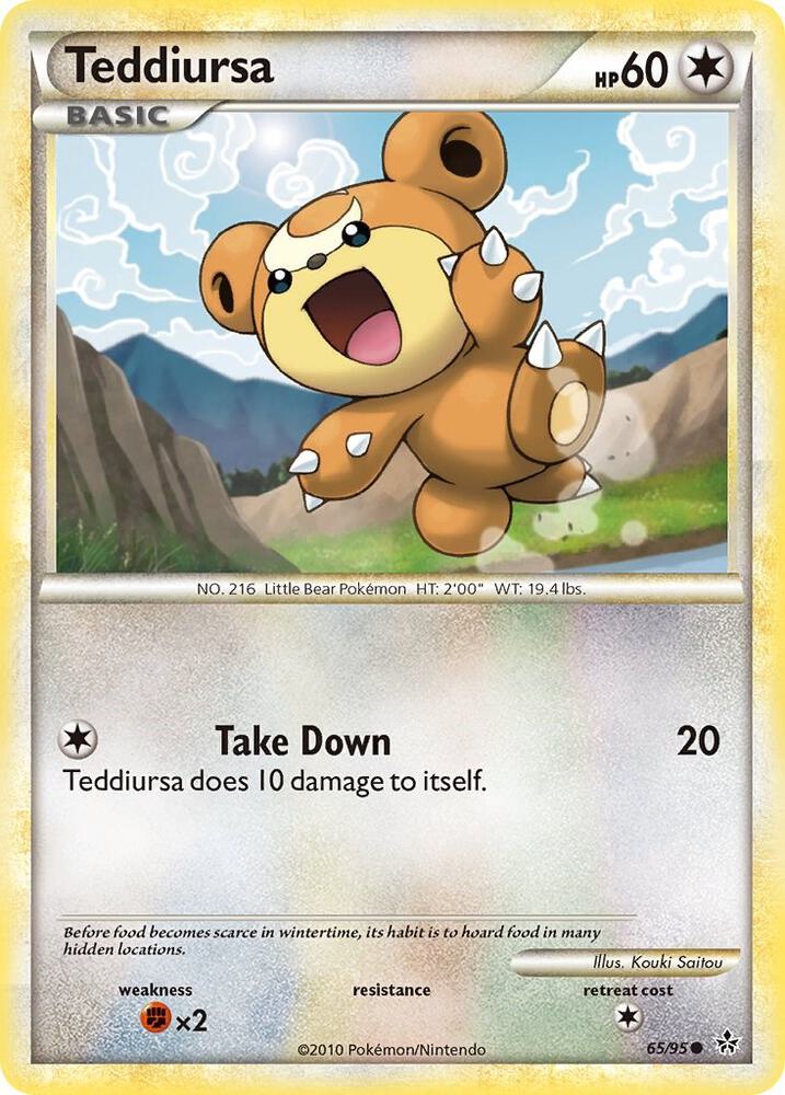 Teddiursa 65/95 card from Unleashed