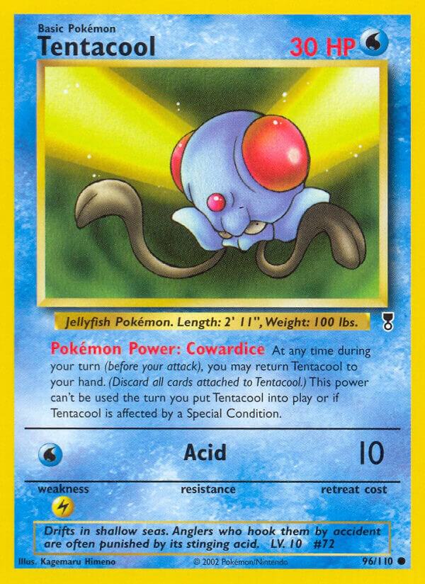 Tentacool 096/110 card from Legendary Collection