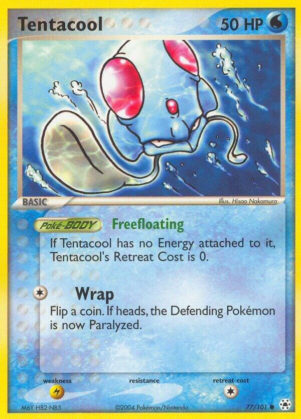 Tentacool 77/101 card from Hidden Legends