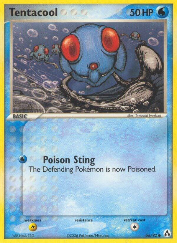 Tentacool 66/92 card from Legend Maker