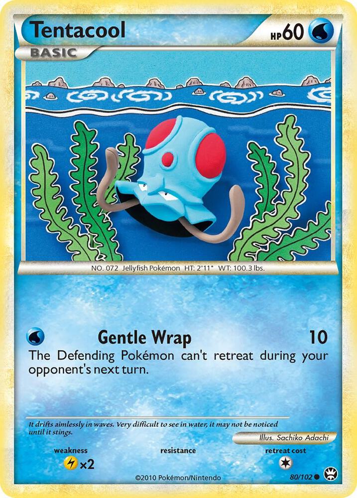 Tentacool 80/102 card from Triumphant