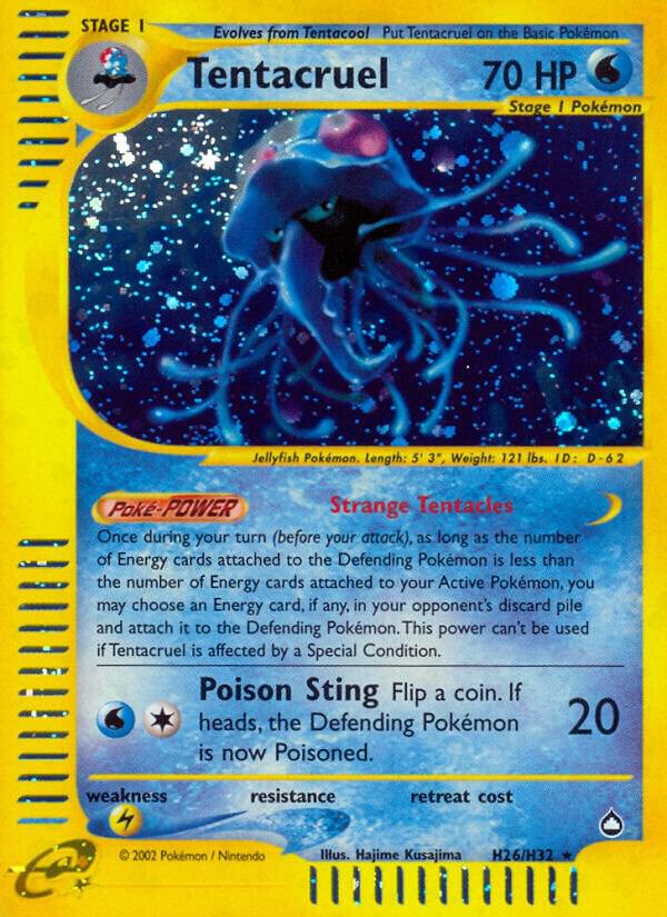 Tentacruel (H26) H26/H32 card from Aquapolis