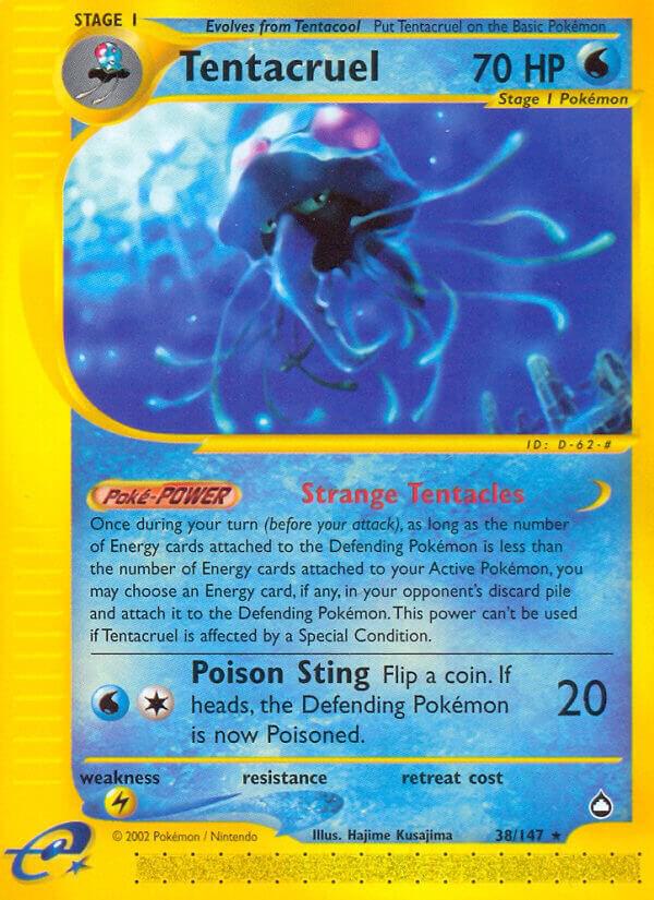 Tentacruel 038/147 card from Aquapolis