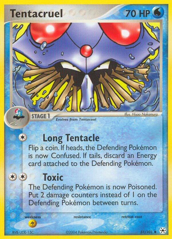 Tentacruel 51/101 card from Hidden Legends