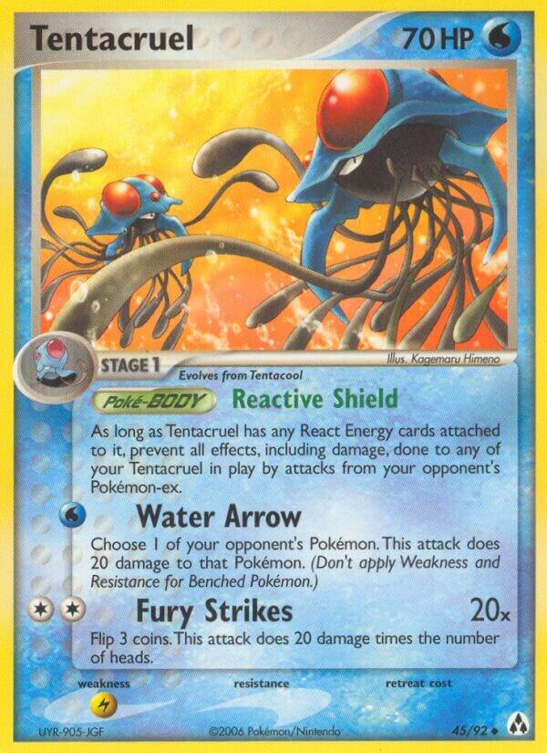 Tentacruel 45/92 card from Legend Maker