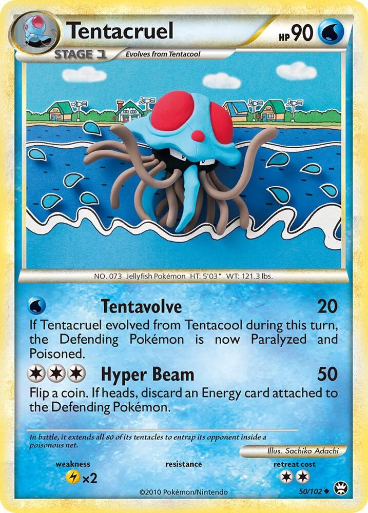 Tentacruel 50/102 card from Triumphant