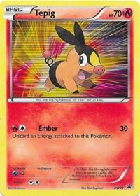 Tepig BW02 card from Black and White Promos