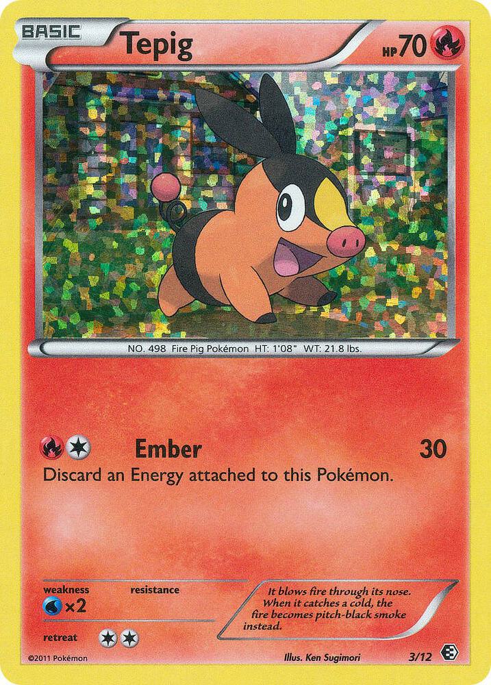 Tepig - 3/12 003/012 card from McDonald's Promos 2011