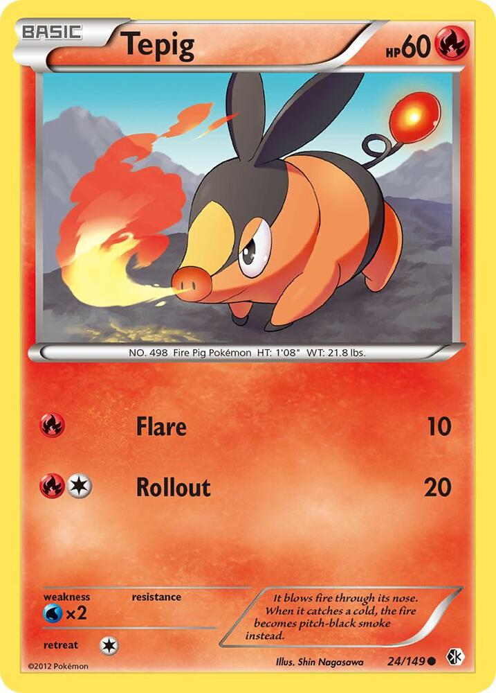 Tepig 24/149 card from Boundaries Crossed