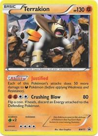 Terrakion BW71 card from Black and White Promos