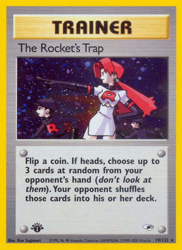 The Rocket's Trap 019/132 card from Gym Heroes