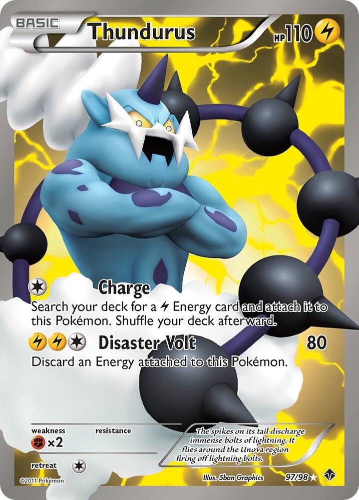 Thundurus (97 Full Art) 97/98 card from Emerging Powers