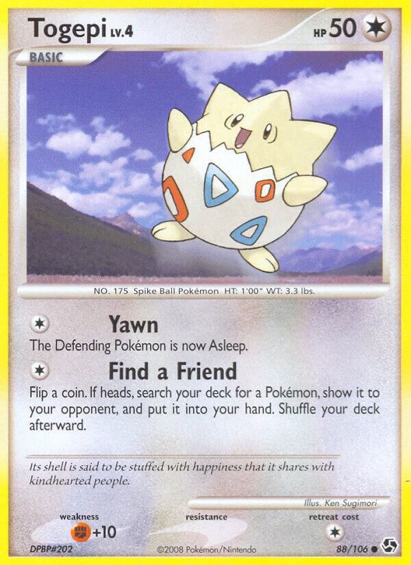 Togepi 88/106 card from Great Encounters