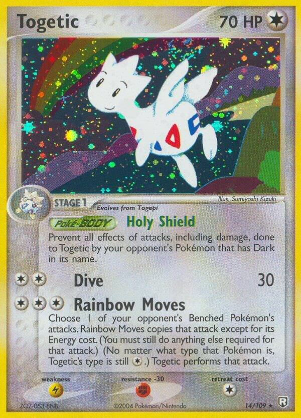 Togetic 14/109 card from Team Rocket Returns