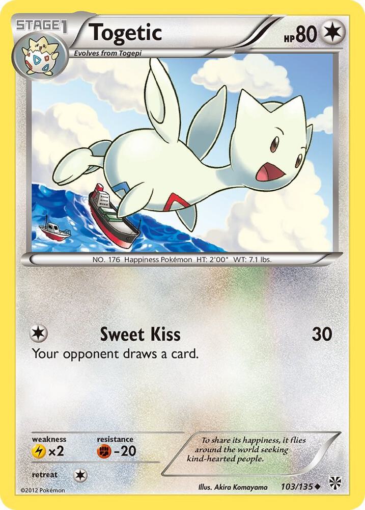 Togetic 103/135 card from Plasma Storm