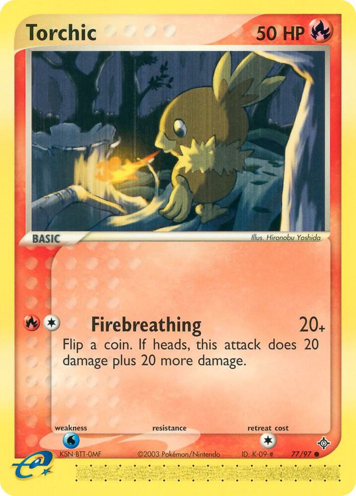 Torchic 77/97 card from Dragon