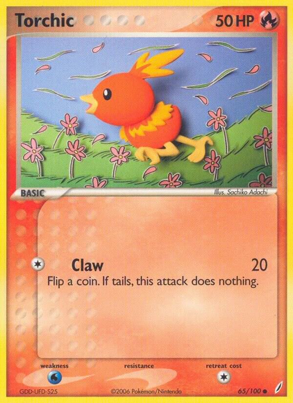 Torchic - 065/100 65/100 card from Crystal Guardians