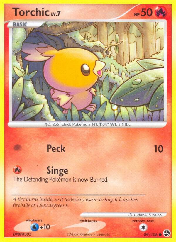 Torchic 89/106 card from Great Encounters