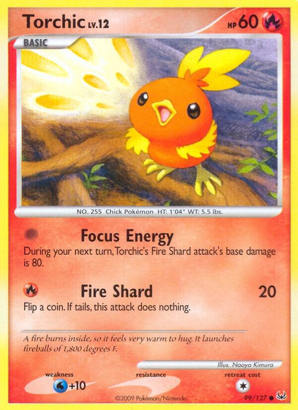 Torchic 99/127 card from Platinum