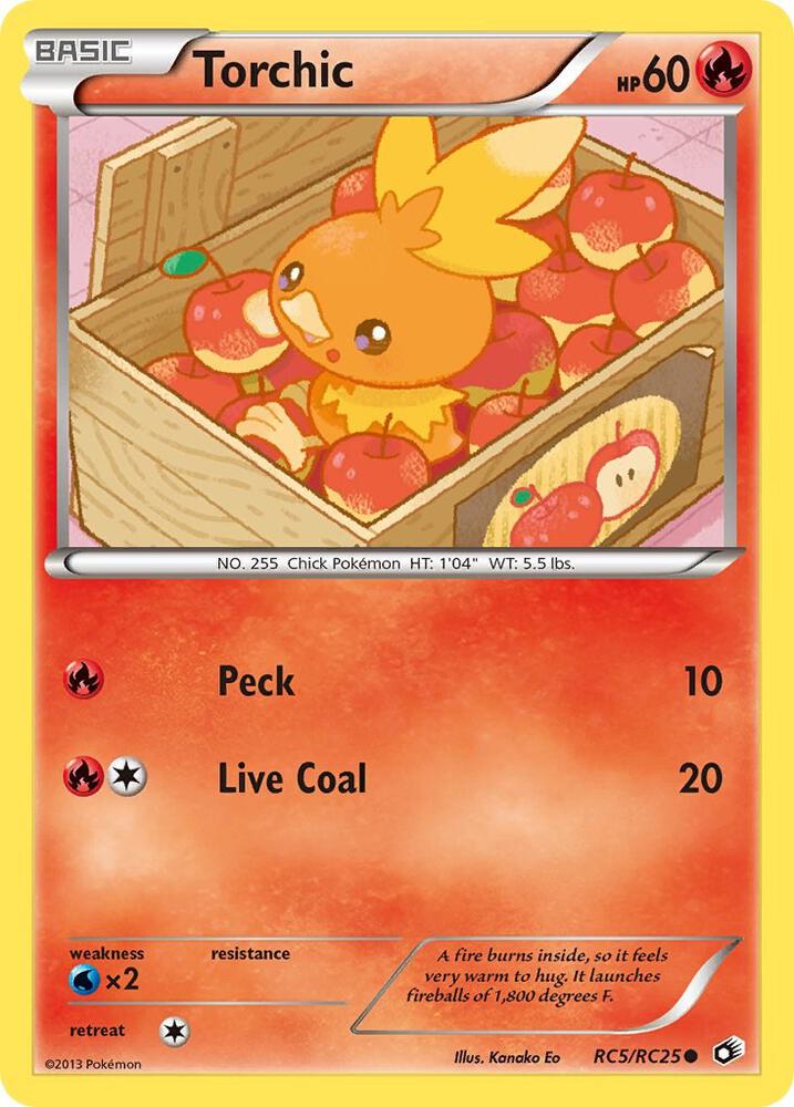Torchic RC5/RC25 card from Legendary Treasures: Radiant Collection