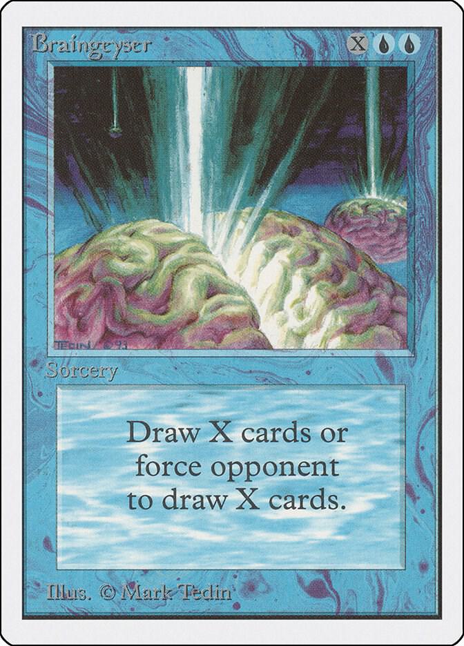 Braingeyser card from Unlimited Edition